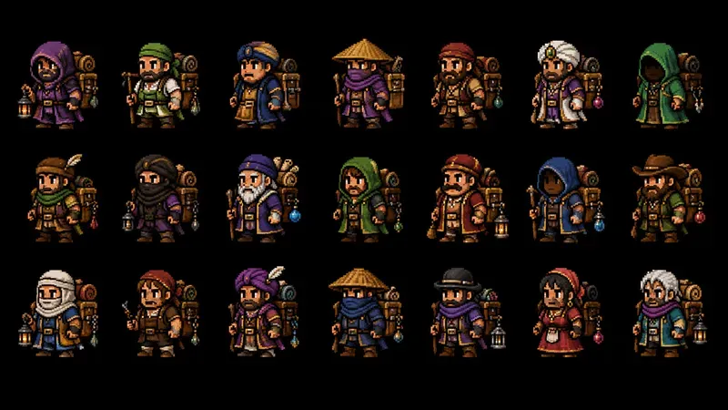 8bit RPG Npc Sprite Sheet Generator