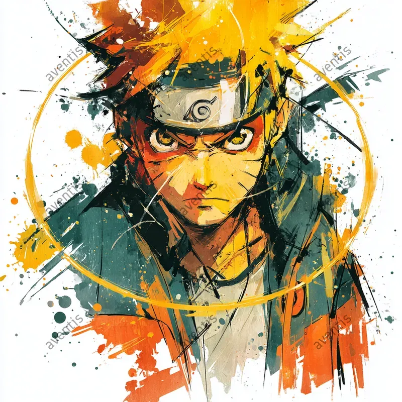 Naruto Characters Artistic Portraits