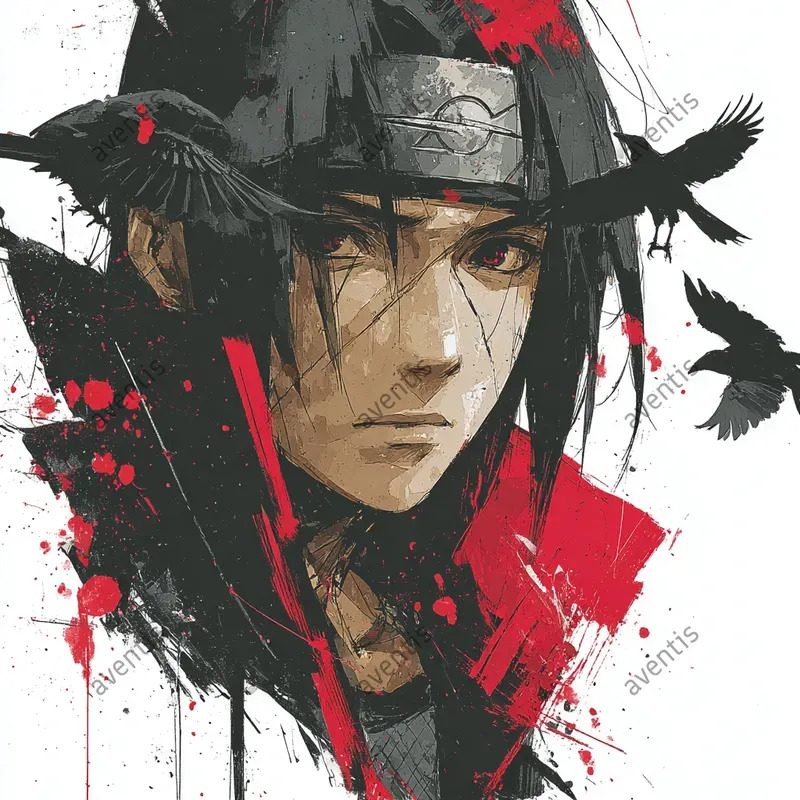 Naruto Characters Artistic Portraits