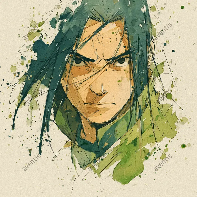 Naruto Characters Artistic Portraits