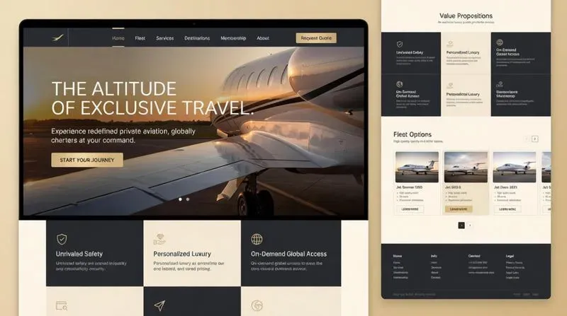 Premium Elite Landing Page UIs