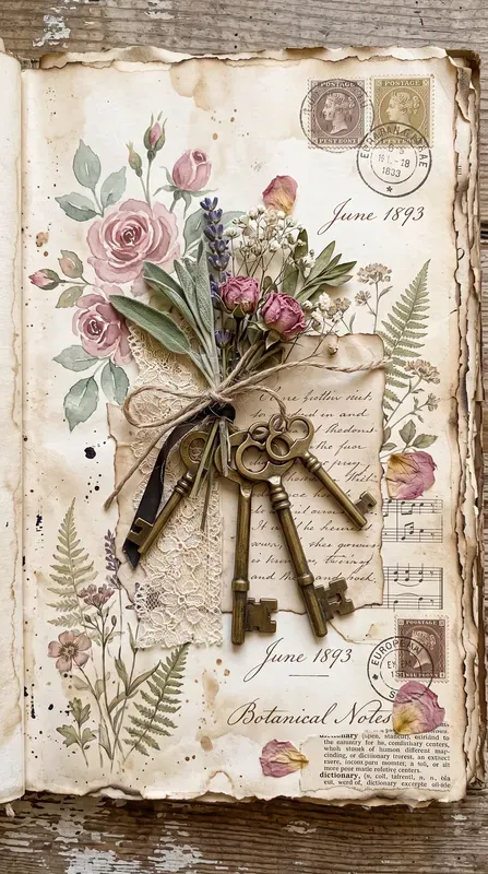 Vintage Junk Journal Ephemera Generator