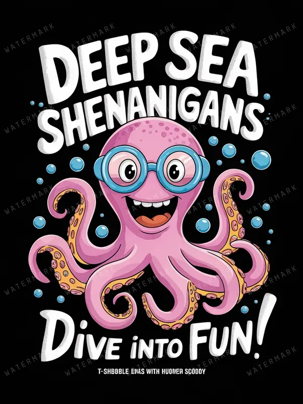 Playful Cartoon Character Tshirt Designs