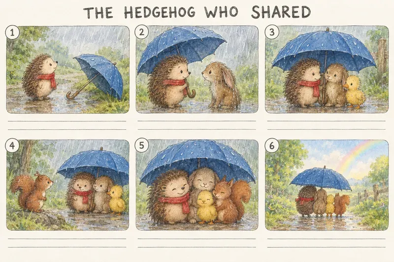 Kids Picture Book Storyboard Sheets