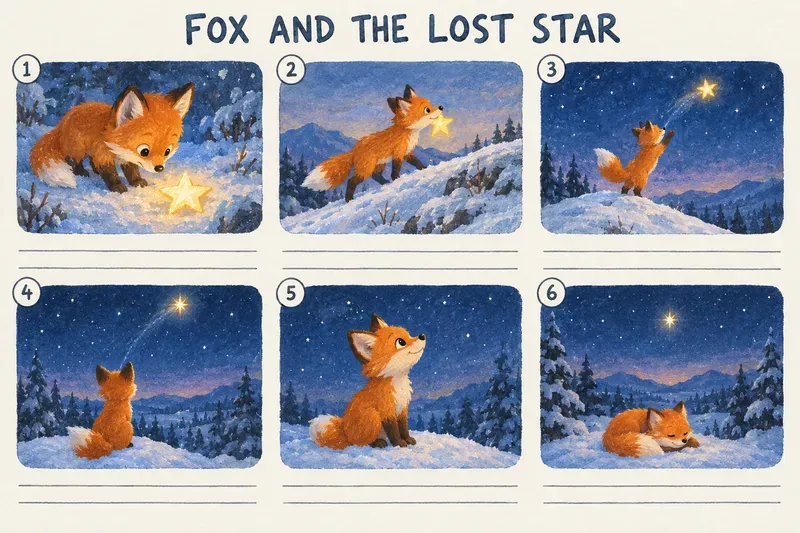 Kids Picture Book Storyboard Sheets