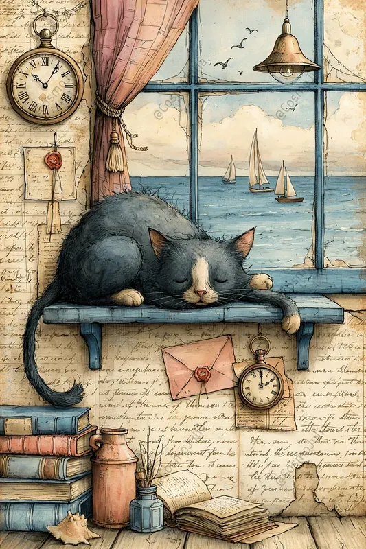 Nautical Junk Journal Pages