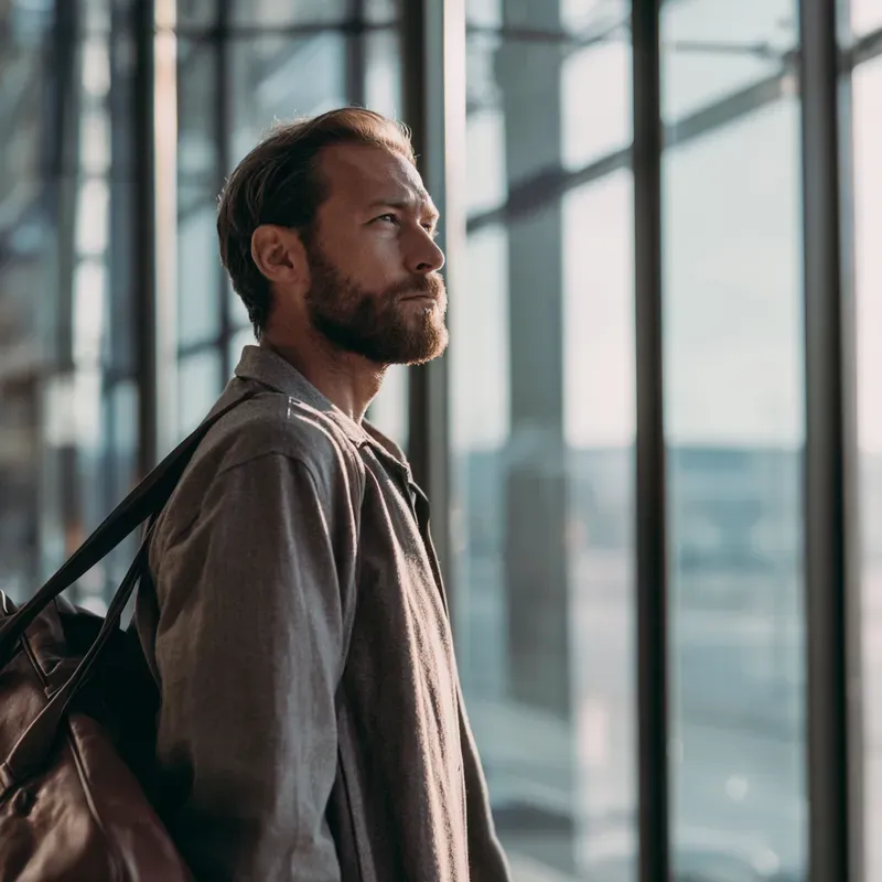 Modern Airport Elegance Travel Visuals