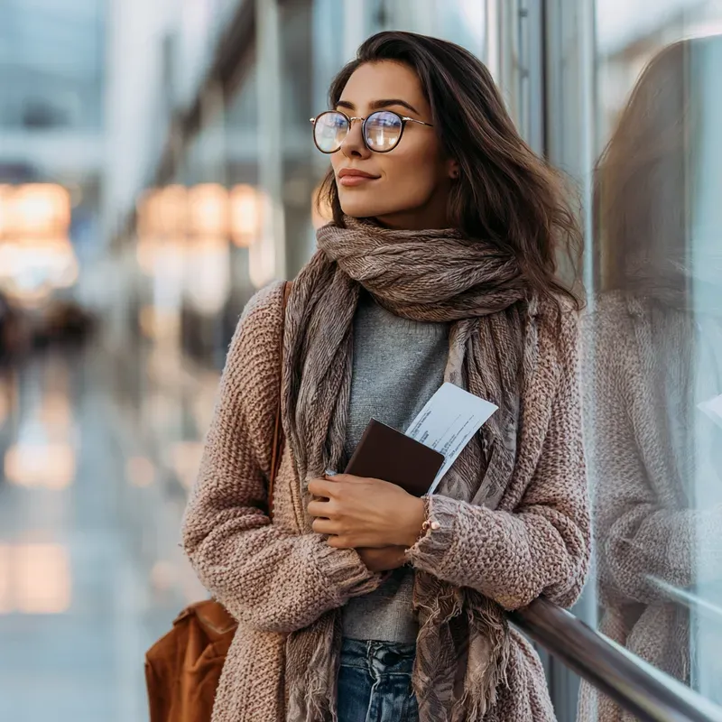 Modern Airport Elegance Travel Visuals
