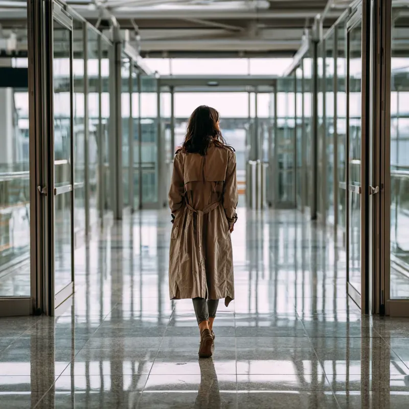 Modern Airport Elegance Travel Visuals