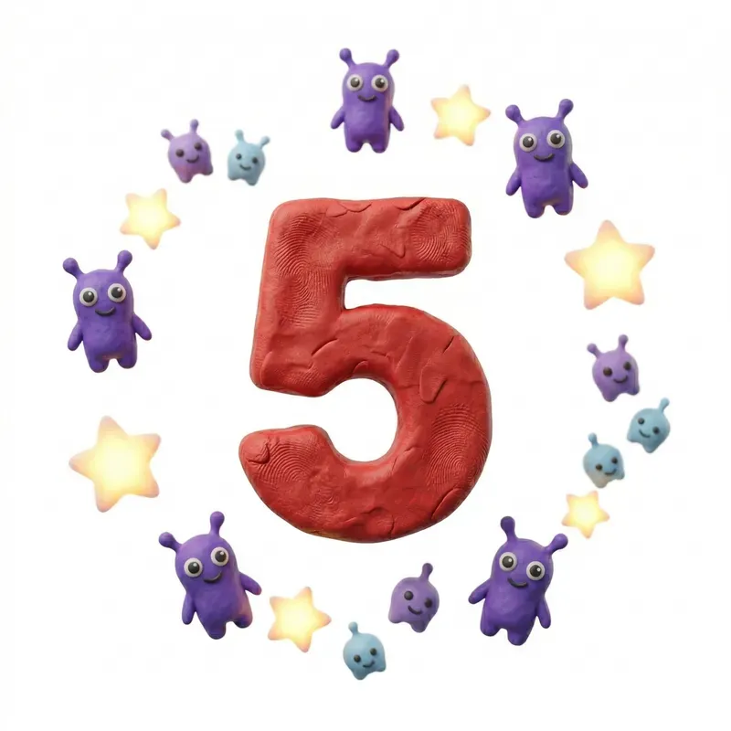 3D Clay Letter Number Anatomy Kits