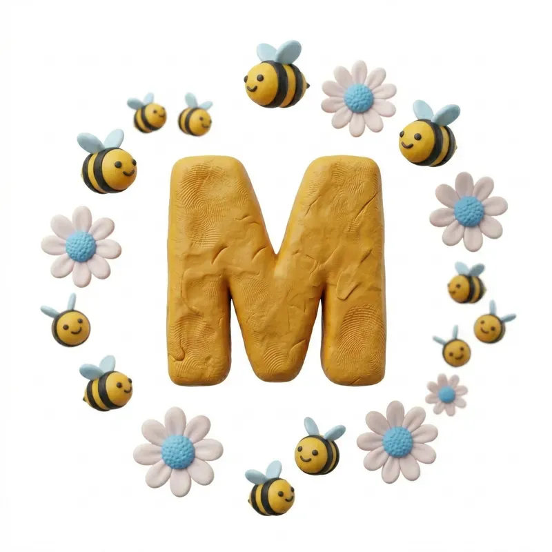 3D Clay Letter Number Anatomy Kits