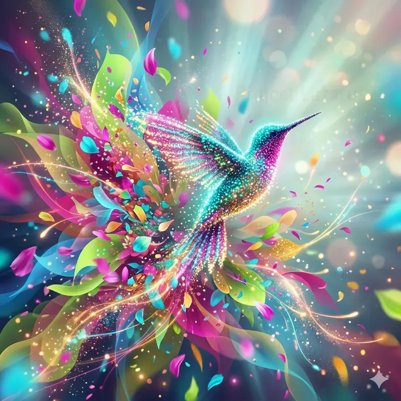 Abstract Spring Energy Bursts