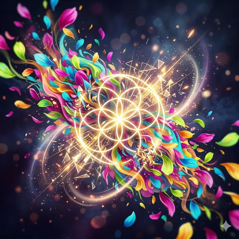 Abstract Spring Energy Bursts