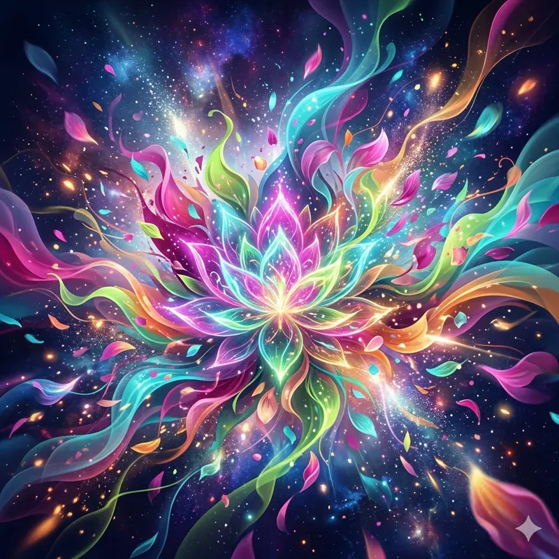 Abstract Spring Energy Bursts