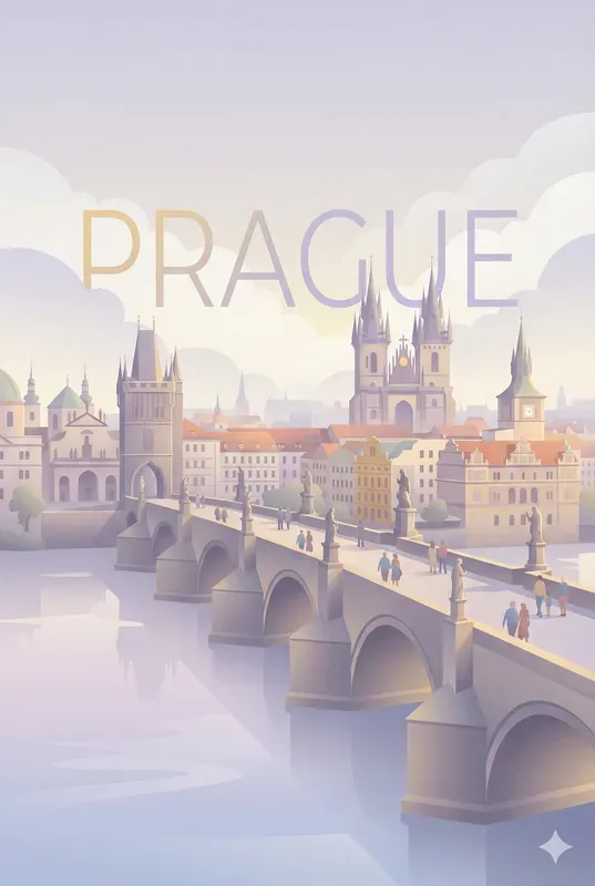 Minimal 3D City Travel Posters