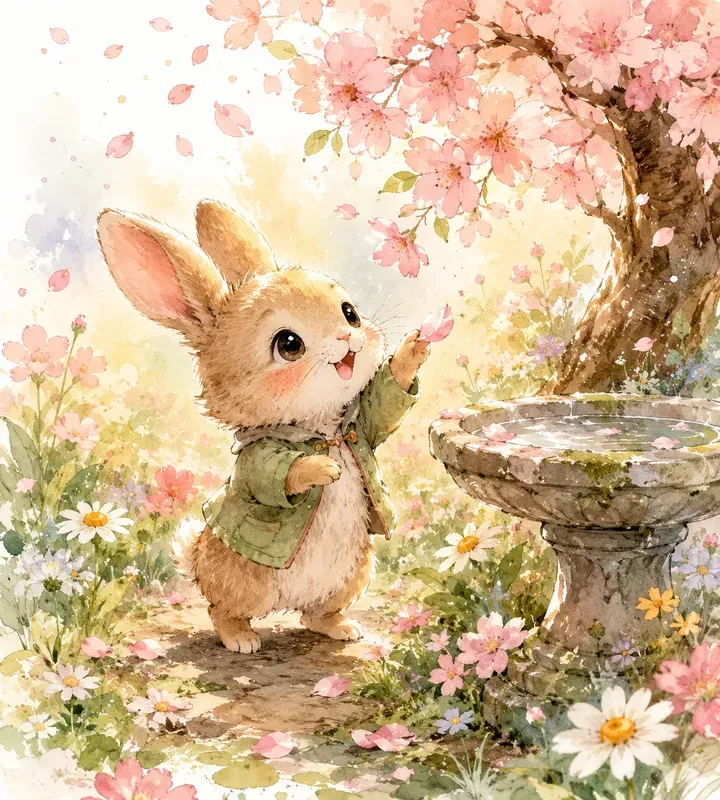 Whimsical Watercolor Tales Animal Gardens