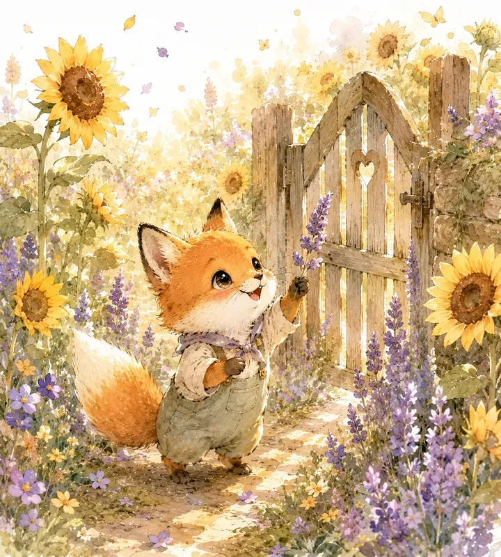 Whimsical Watercolor Tales Animal Gardens