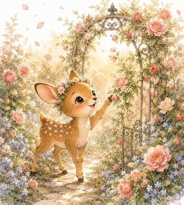 Whimsical Watercolor Tales Animal Gardens