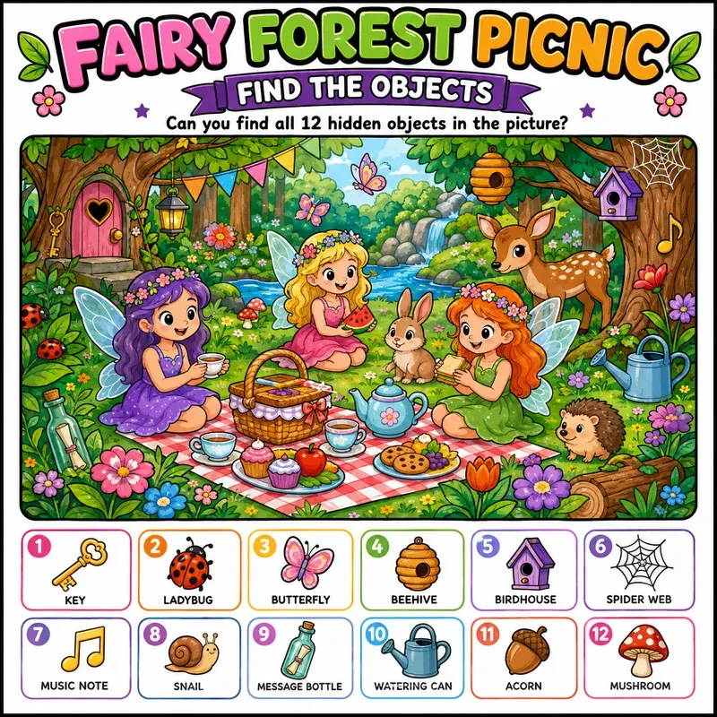 Hidden Objects Adventure Pages
