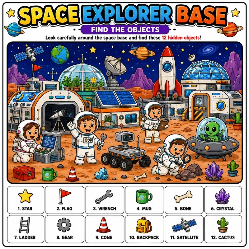 Hidden Objects Adventure Pages