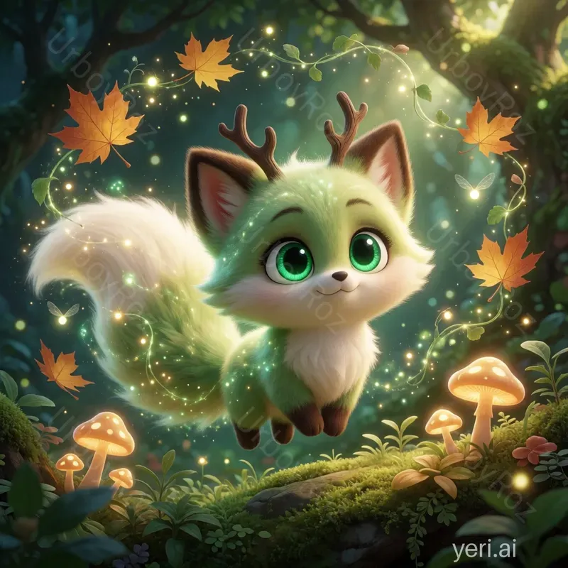 Pixarstyle Tiny Forest Guardians