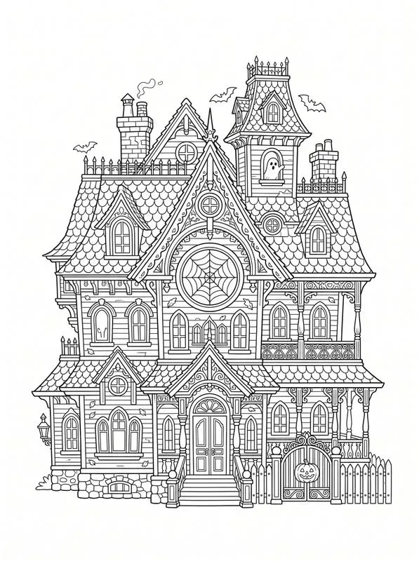 Halloween Coloring Book Pages