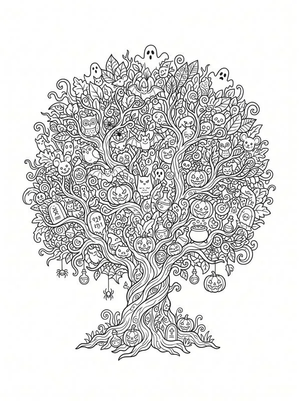 Halloween Coloring Book Pages