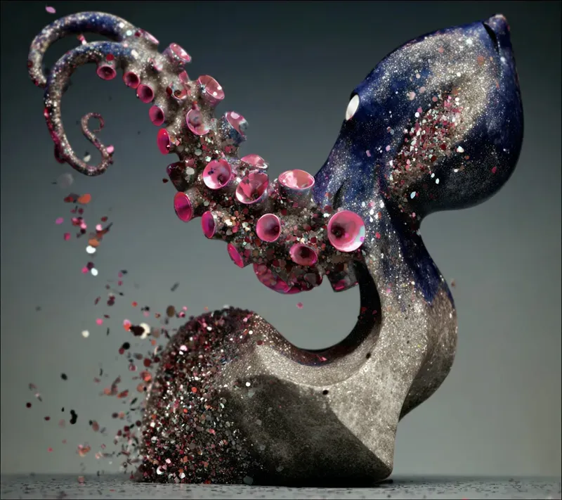 Stylized Sculptural Myth Visions