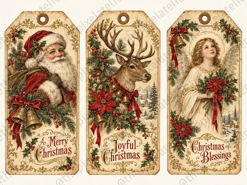 Vintage Christmas Gift Tags