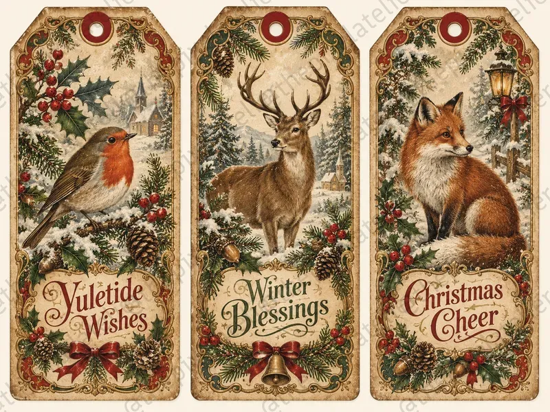 Vintage Christmas Gift Tags