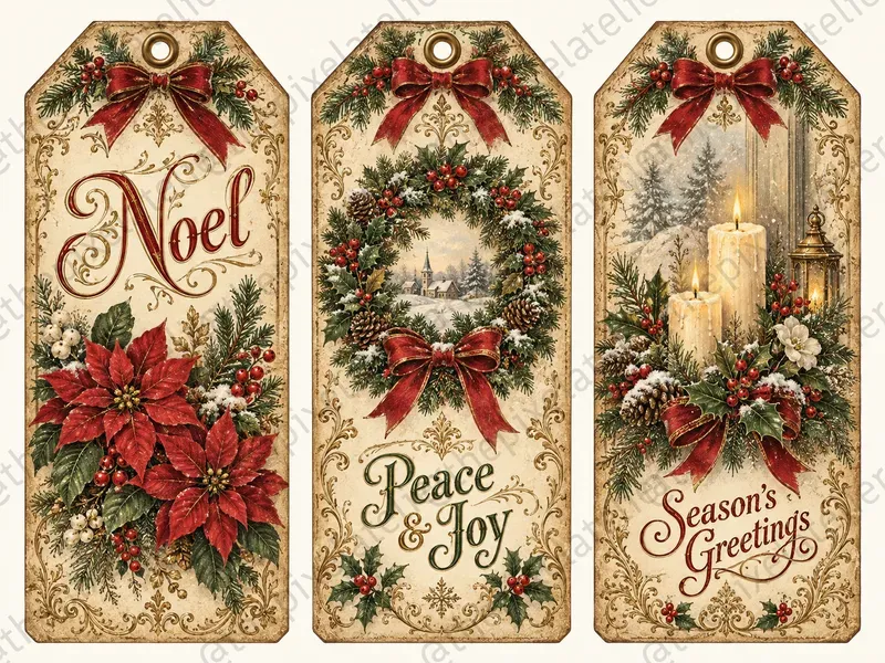 Vintage Christmas Gift Tags