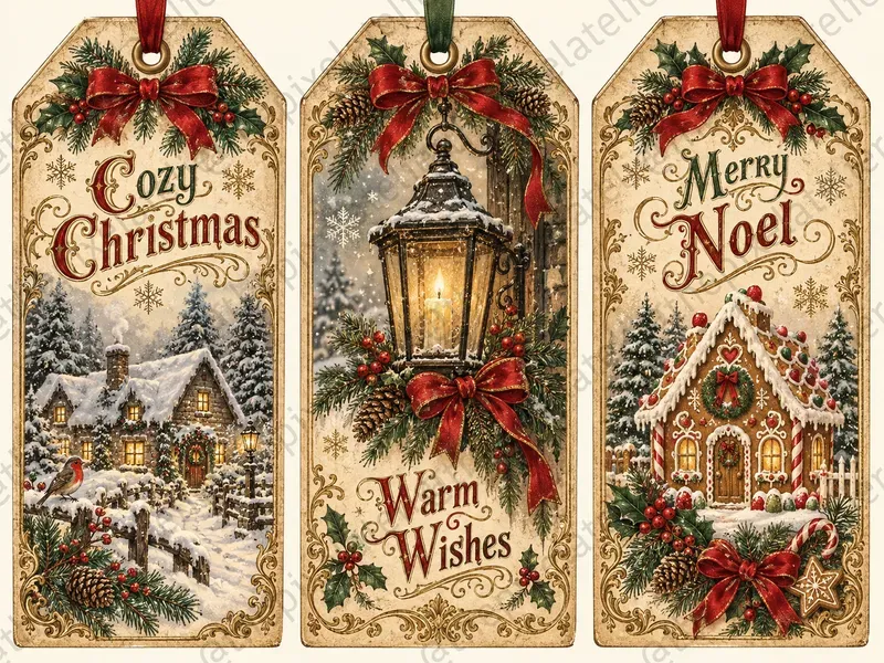 Vintage Christmas Gift Tags