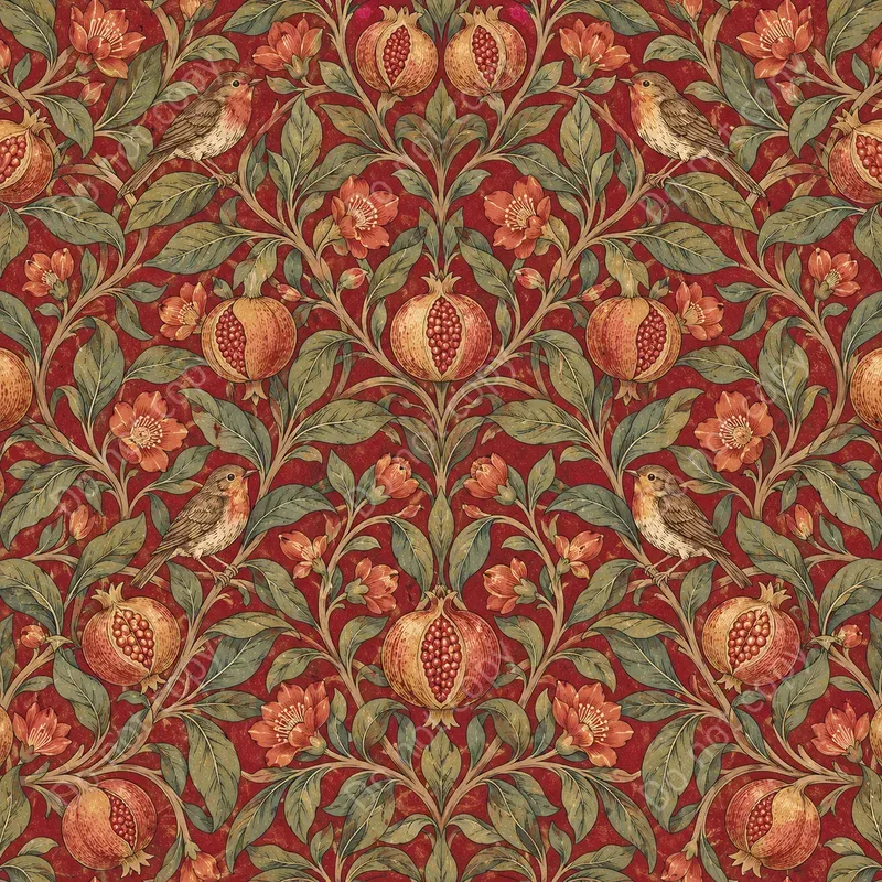 Art And Crafts Floral Seamless Art
