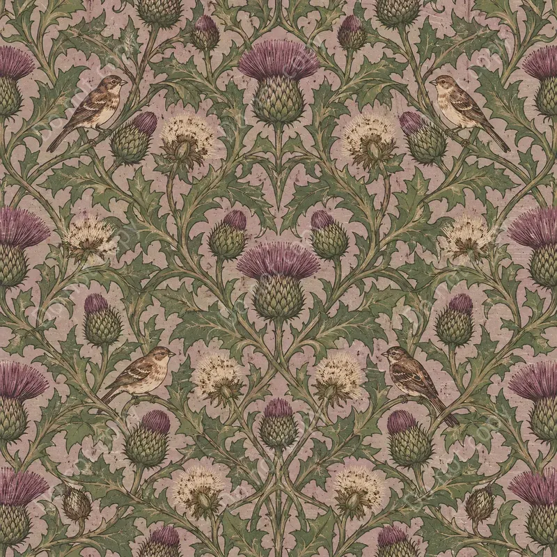 Art And Crafts Floral Seamless Art