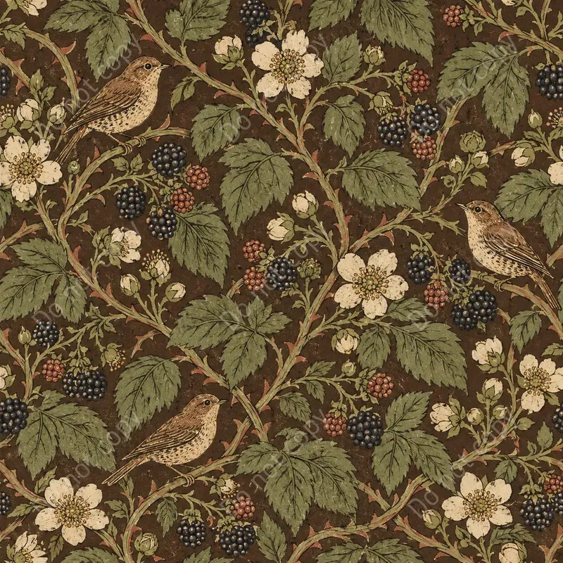 Art And Crafts Floral Seamless Art