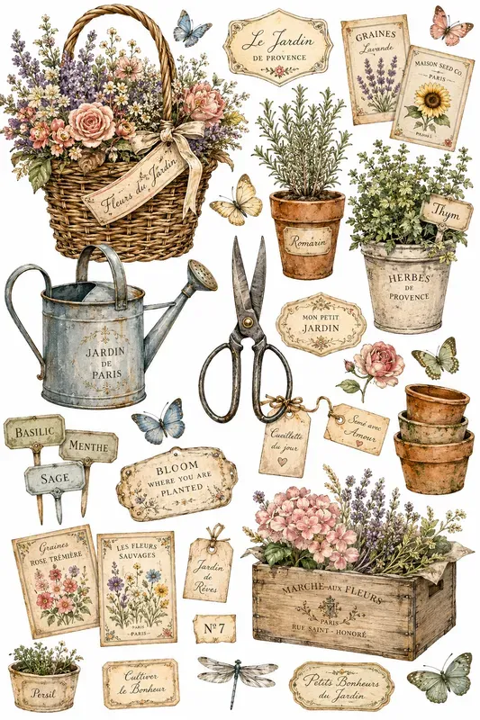 Vintage Creative Storybook Cliparts