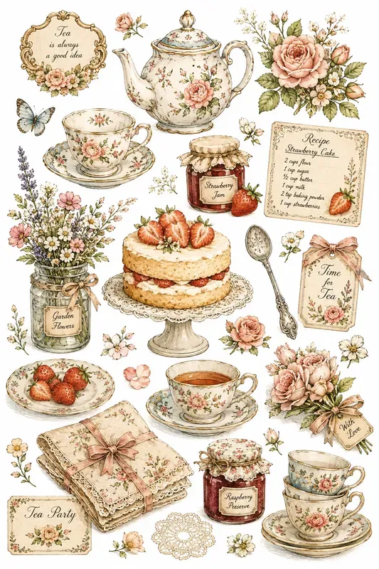 Vintage Creative Storybook Cliparts