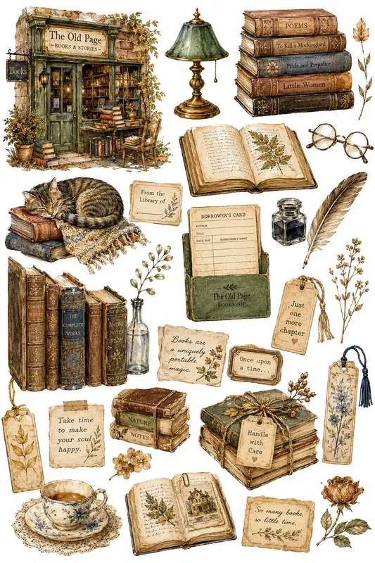 Vintage Creative Storybook Cliparts