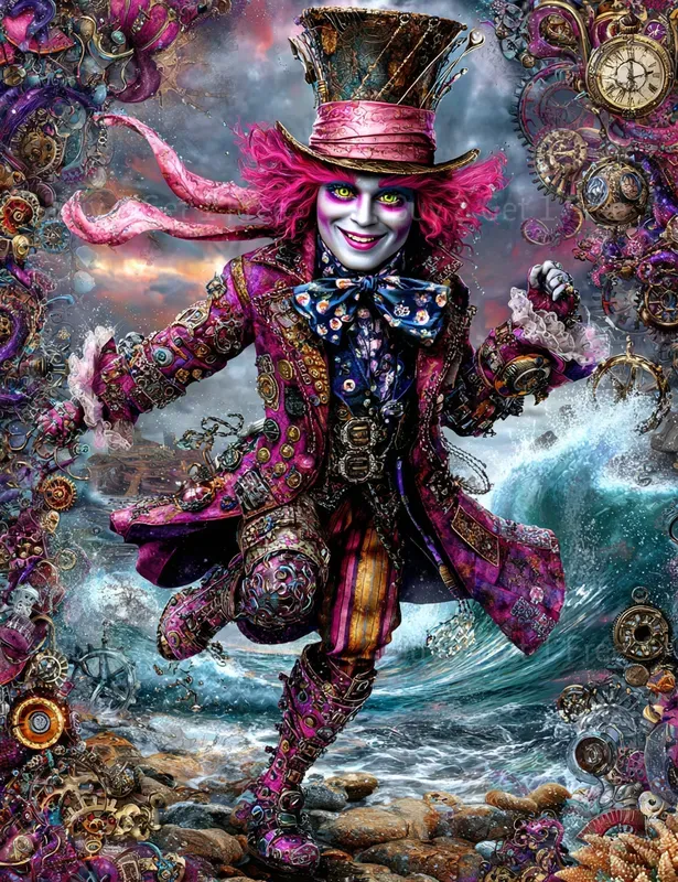 Alice In Ocean Steampunk Junk Journals