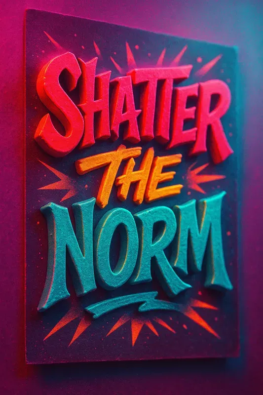Mixed Expressive 3D Quote Posters