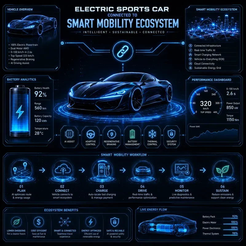 Neon Tech Infographic Creators