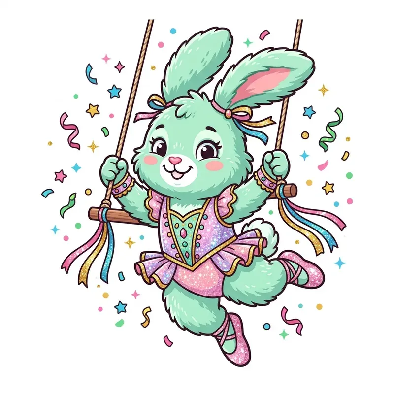 Cute Carnival Character Cliparts