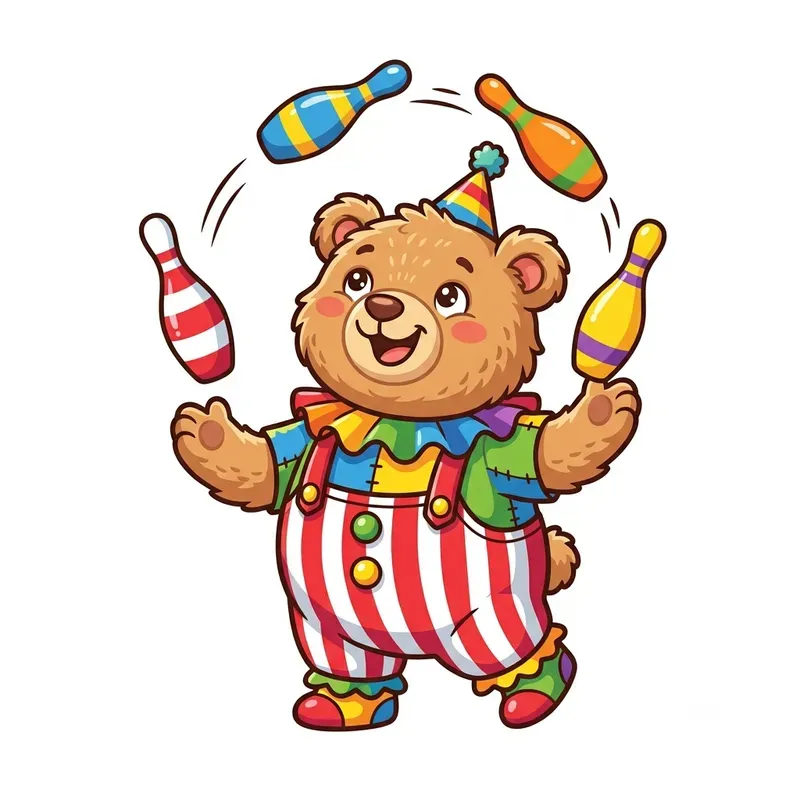 Cute Carnival Character Cliparts