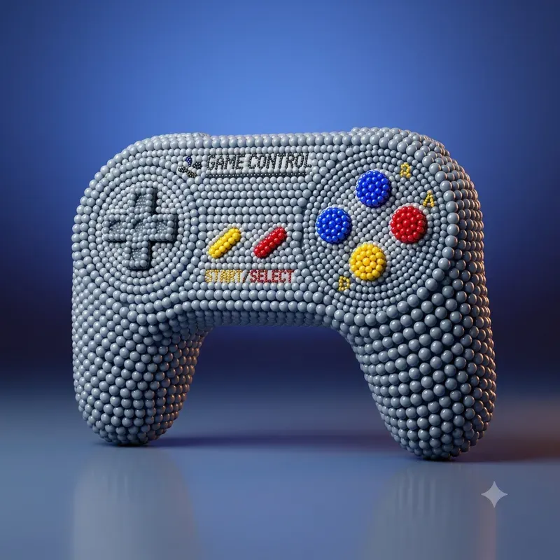 Beaded Object 3D Renders
