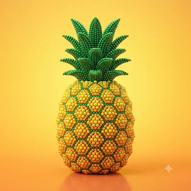 Beaded Object 3D Renders