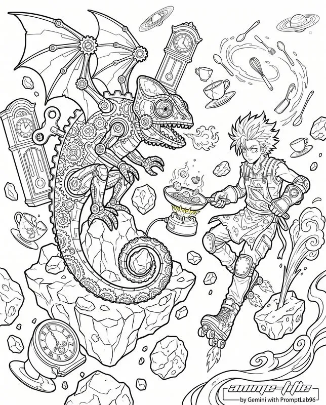 Anime Story Coloring Pages
