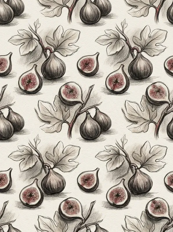 Handdrawn Charcoal Seamless Patterns