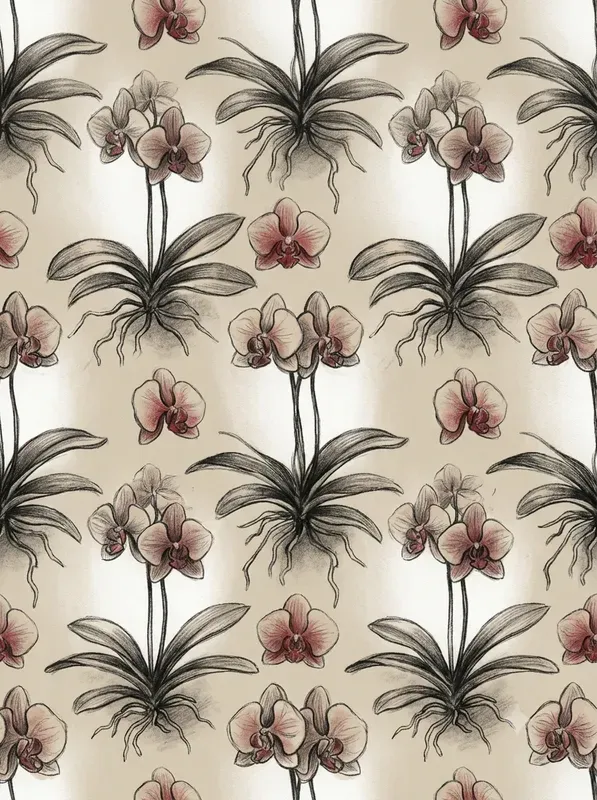 Handdrawn Charcoal Seamless Patterns