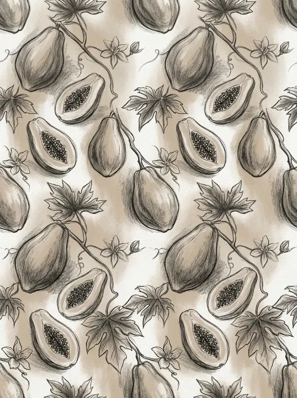 Handdrawn Charcoal Seamless Patterns