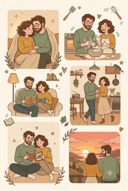 Couple Collage Poster Art Studios